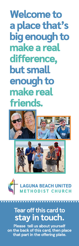 how to design an effective new visitor pew card